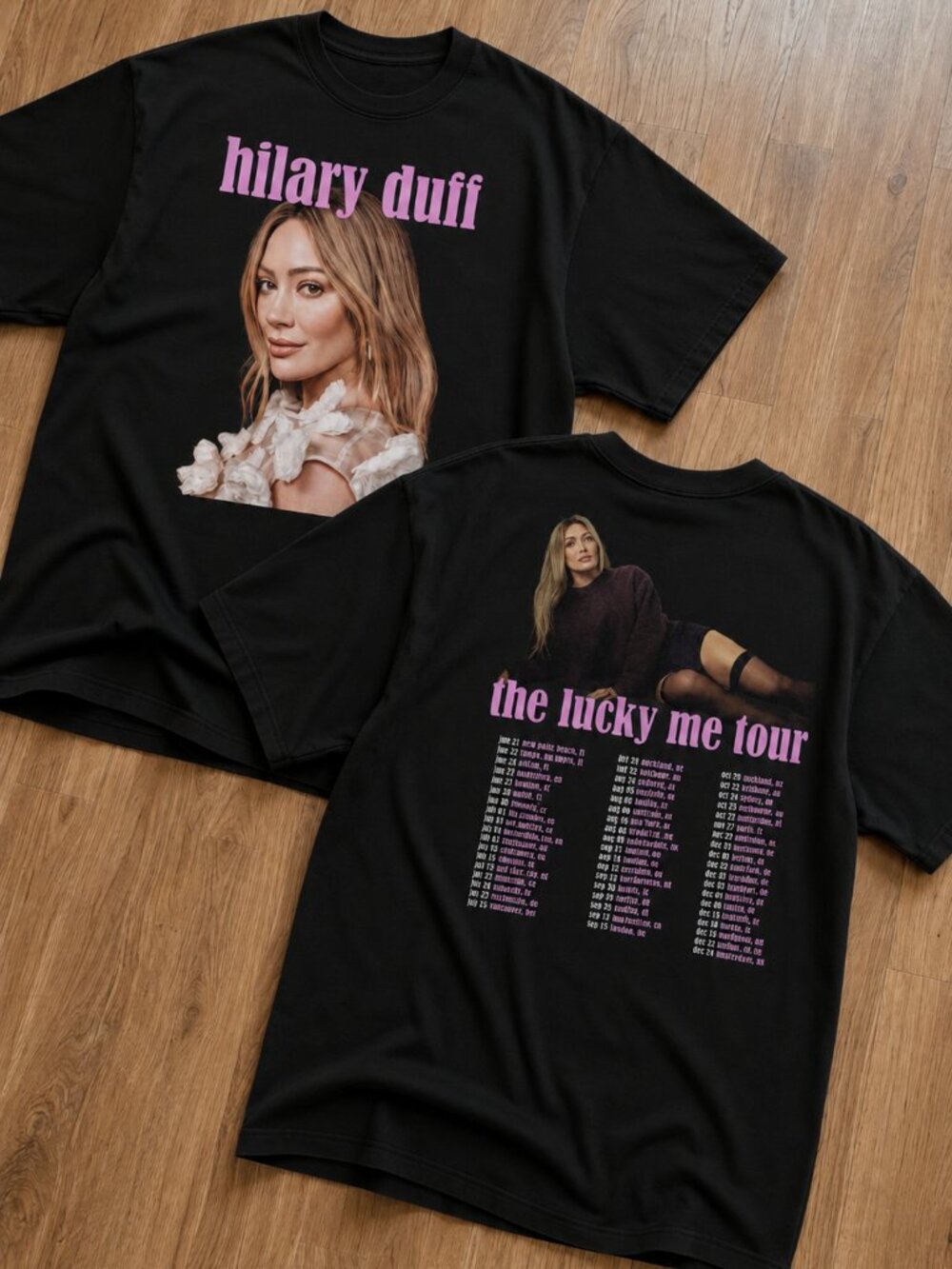 Hilary Duff Lucky Me Tour 2026 Tee, Y2K Nostalgia, Lizzie Mcguire Unisex T-Shirt